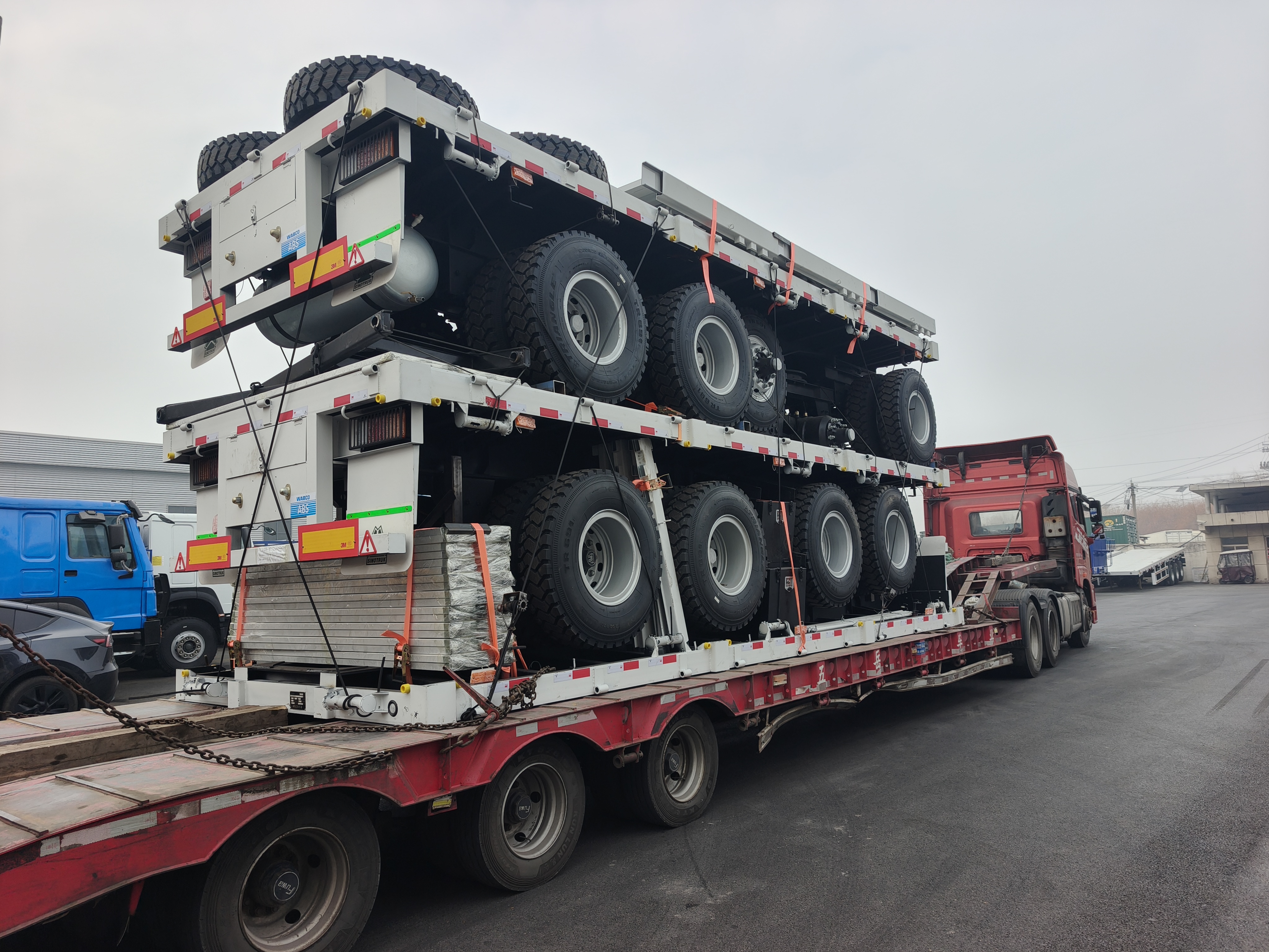 Derun volledige trailers breidt het wereldwijde bereik uit met verzending naar Somalië