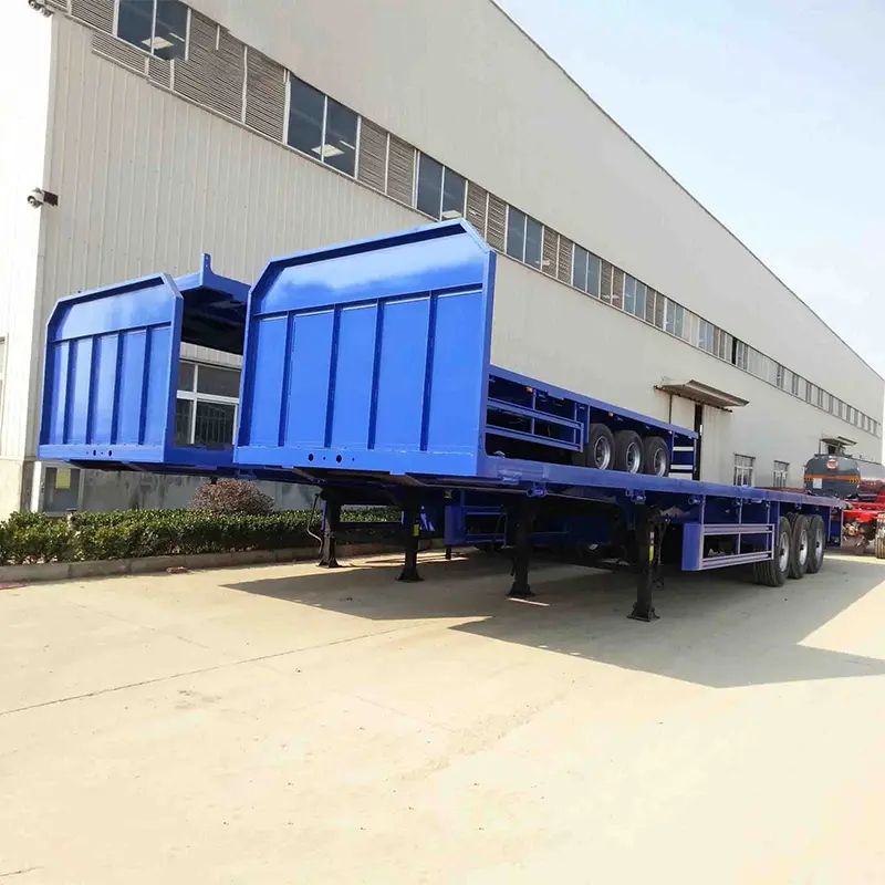 Derun flatbed semi -trailer met frontbord
