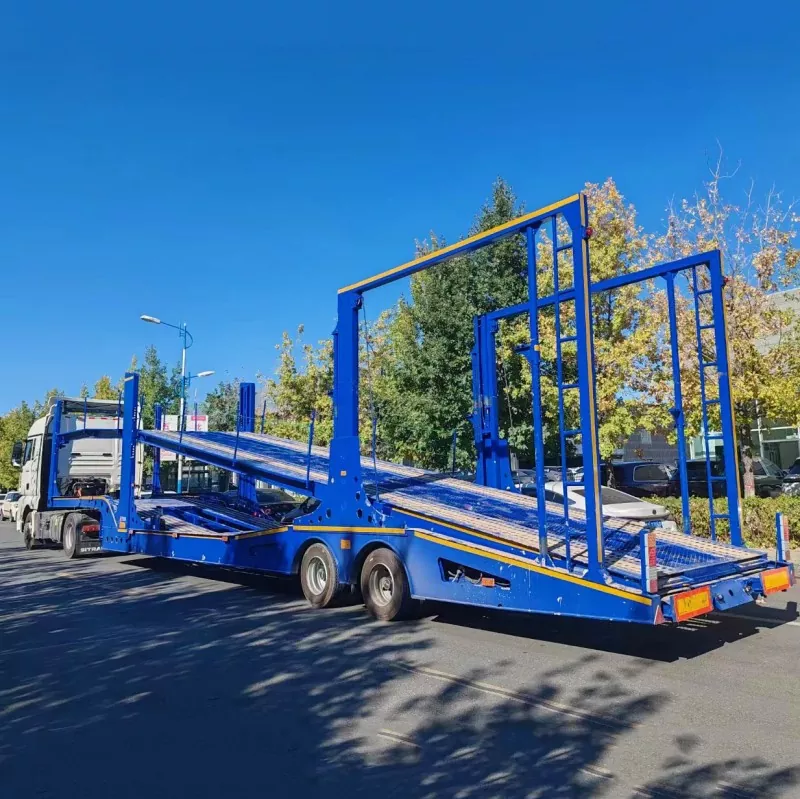 Dubbeldeks autotransportaanhangwagen