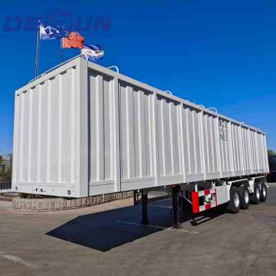 Vier askast type semi -trailer
